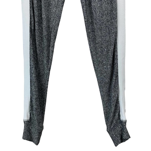 The Kooples Sport Joggers Pants Grey White Stripe Casual Women’s US M ~ Flaw - Picture 6 of 14